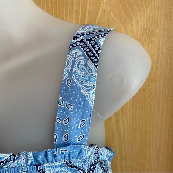 LA Hearts • Keyhole Corset Top in Blue Bandana - Picture 5 of 12